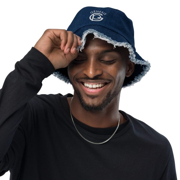 Genesis Distressed Denim Bucket Hat - Image 2