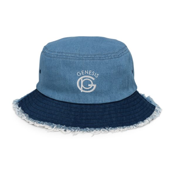 Genesis Distressed Denim Bucket Hat - Image 4
